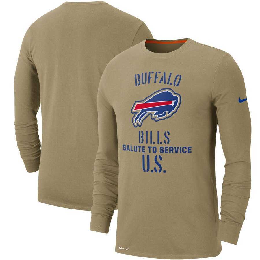 Men's Buffalo Bills Nike Tan 2019 Salute to Service Sideline Performance Long Sleeve Shirt,We sell and wholesale Men's Buffalo Bills Nike Tan 2019 Salute to Service Sideline Performance Long Sleeve Shirt on line form chian!